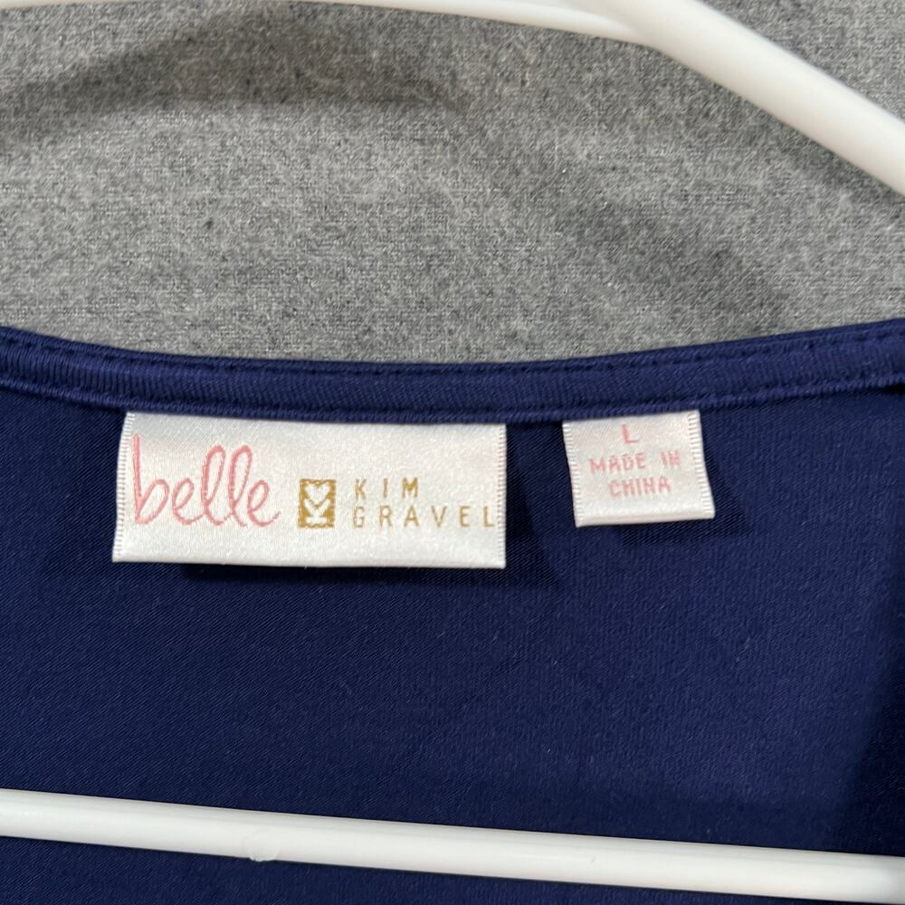 Belle by Kim Gravel Rayon Spandex Shrug Twilight, Large - Picture 3 of 10